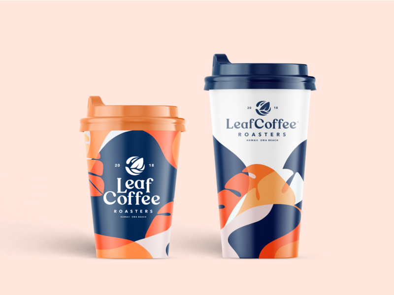 Leaf Coffee Co. Packaging Part 4 brand brand identity branding coffee branding coffee label coffee shop design graphic design illustration logo logodesign logotype packaging typography