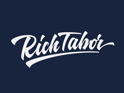 RichTabor brand calligraphy hand writing lettering logo logotype tutov typography леттеринг логотип нейминг