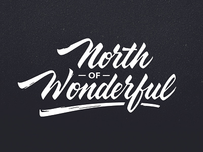 North of Wonderful agency brand calligraphy hand writing lettering logo tutov леттеринг логотип