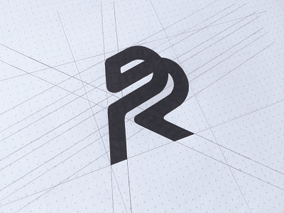 RP brand hand writing logo logotype monogram rp