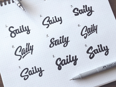 Saily application brand calligraphy hand writing lettering logo logotype sketch tutov леттеринг логотип