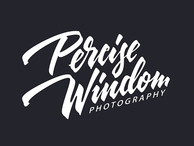 Percise Windom brand calligraphy foto hand writing lettering logo logotype tutov леттеринг логотип