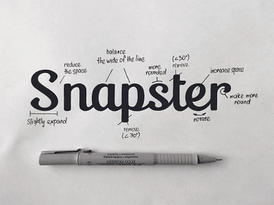 Snapster app brand calligraphy design hand writing lettering logo logotype typography леттеринг логотип