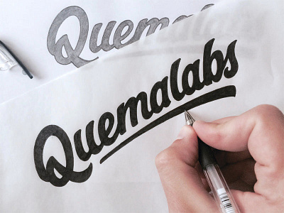 Quemalabs brand branding hand writing identity lettering logo logotype type typography леттеринг логотип