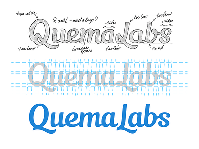 QuemaLabs brand branding hand writing identity lettering logo logotype type typography леттеринг логотип