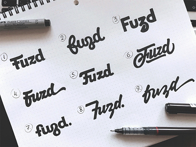 Fuzd app brand branding hand writing identity lettering logo logotype type typography леттеринг логотип