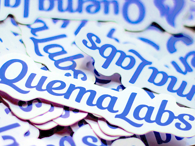 QuemaLabs Stickers brand branding hand writing identity lettering logo logotype sticker type typography леттеринг логотип