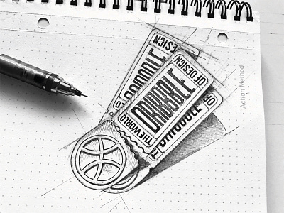 3x Dribbble Invite hand writing logo process sketch type typography логотип