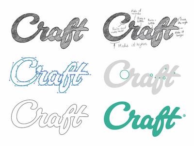 Craft process ✍🏼 brand hand writing icon identity lettering logo logotype process sketch type логотип