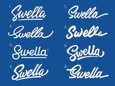 Swella brand branding calligraphy hand-written lettering logo logotype process sketch type typography логотип