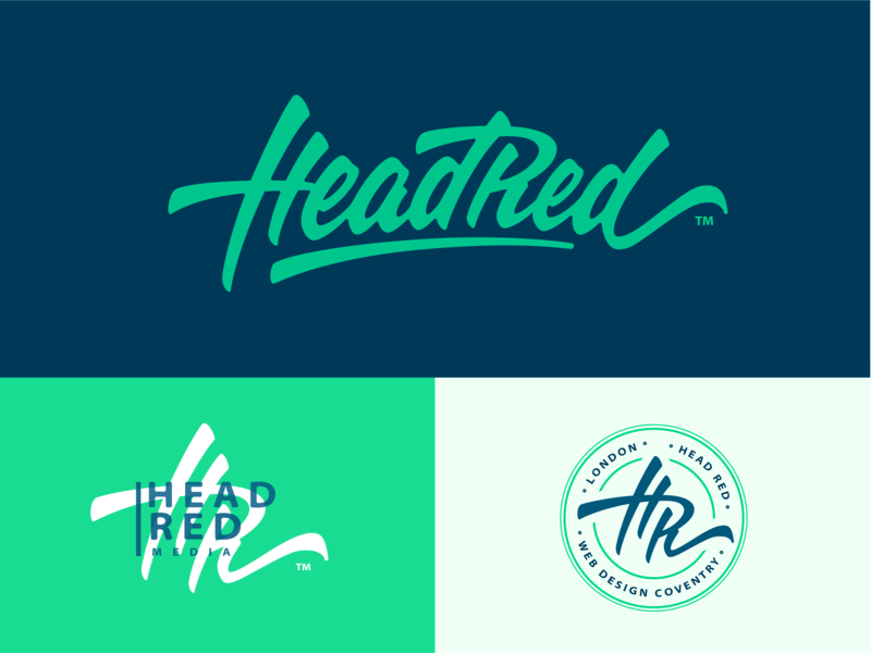 Headred lettering branding identity type brand hand-writing calligraphy typography logotype logo