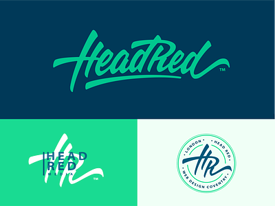 Headred brand branding calligraphy hand-writing identity lettering logo logotype type typography