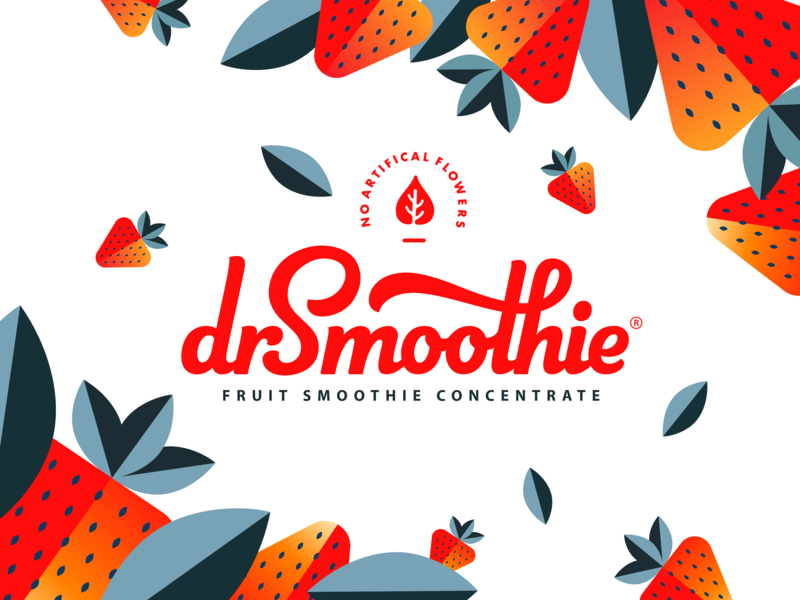Branding for dr.Smoothie brand branding hand writing identity illustration lettering logo logo mark logotype smoothie typography wordmark