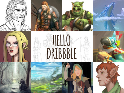 Hello there mates! character design concept art dd drawing geek illustration nerd rpg