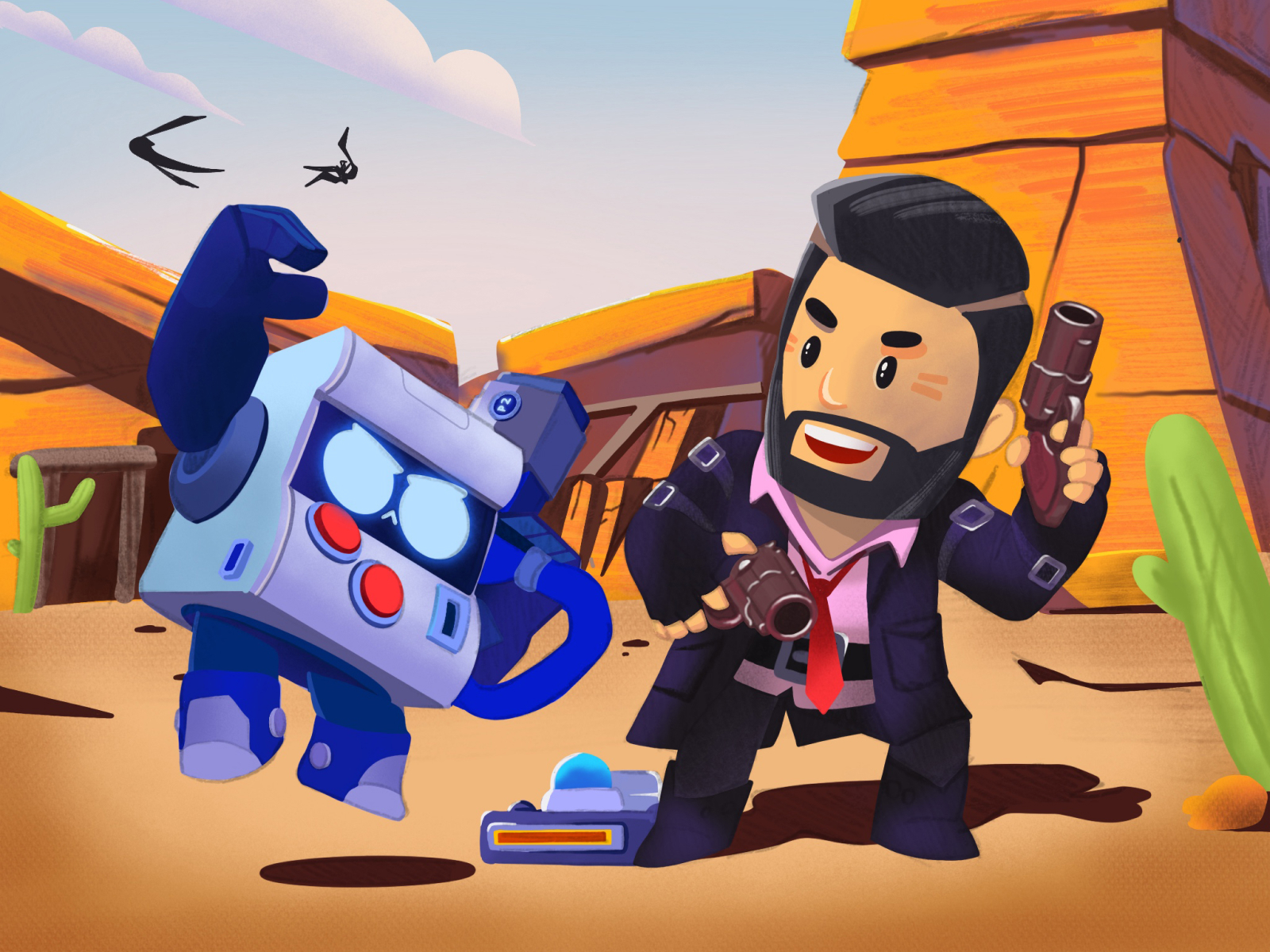 Colt vs. El Primo (Brawl Stars series) by Alexey Brezgun on Dribbble