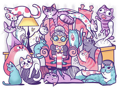 Cat Doodle Art Designs Themes Templates And Downloadable Graphic Elements On Dribbble