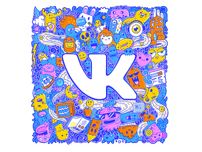 Vk doodles logotype