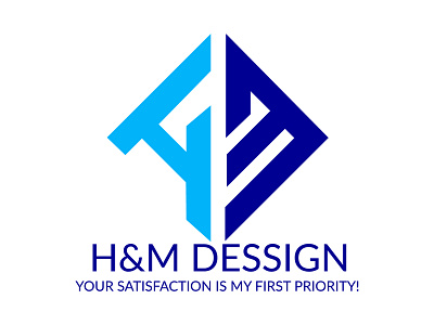 H&M Design architecture artificial branding building design flat icon illustration logo minimal