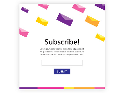 Subscribe email template email envelope newsletter subscribe template