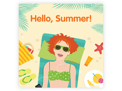 hello summer! beach summer woman
