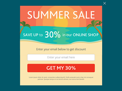 summer sale banner