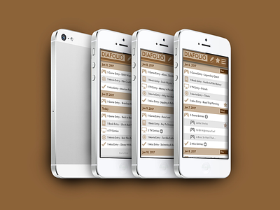 Diafolio App UI app design dev experience graphic interface iphone menu ui user ux web