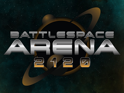 Battlespace Arena 2120 Logo design dev esports game graphic indie logo logotype scifi space tournament video