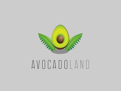 #Avocadoland 🥑 avocado avocadoland design ferns graphic green guac guacamole icon leaves logo vegetable