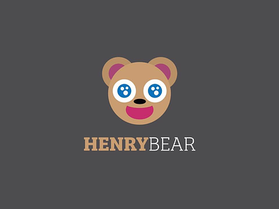 Henry Bear 🐻 adorable animal brother cuddles cute logo logotype plaything stuffed teddy toy younger