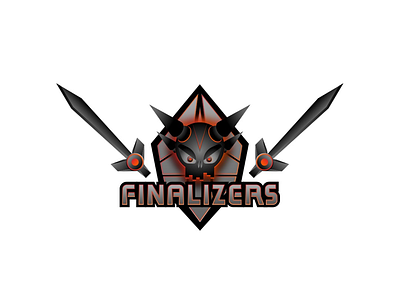 Finalizers Esports Logo Concept cyberpunk design devil emblem graphic logo logotype robot shield skull team tournament