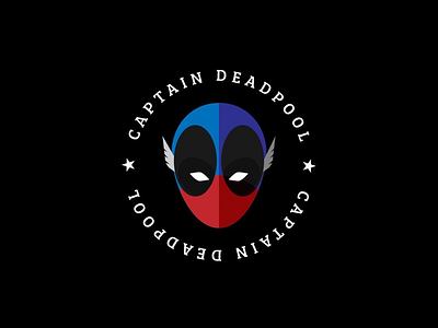 Captain Deadpool Logo america antihero comics design film graphic logotype marvel movie superhero superhero movie