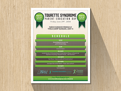 Tourette Syndrome Parent Education Day Flier