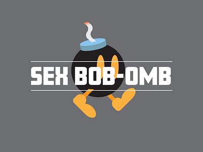 Scott Pilgrim VS the Sex Bob-Omb 2 band book comic design evil exes fanart graphic indie logo movie novel shirt tee tshirt