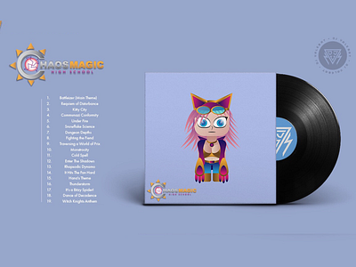 Chaos Magic High School OST Post (Album Art + Tracklist) cd design game gaming graphic music original soundtrack packaging promotional record rpg setlist sleeve