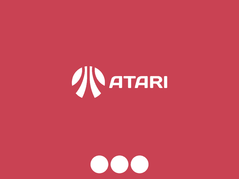 Atari Logo Redesign Concept (GIF) arcade branding brick design games gaming graphic logotype pac man rebrand red retro video