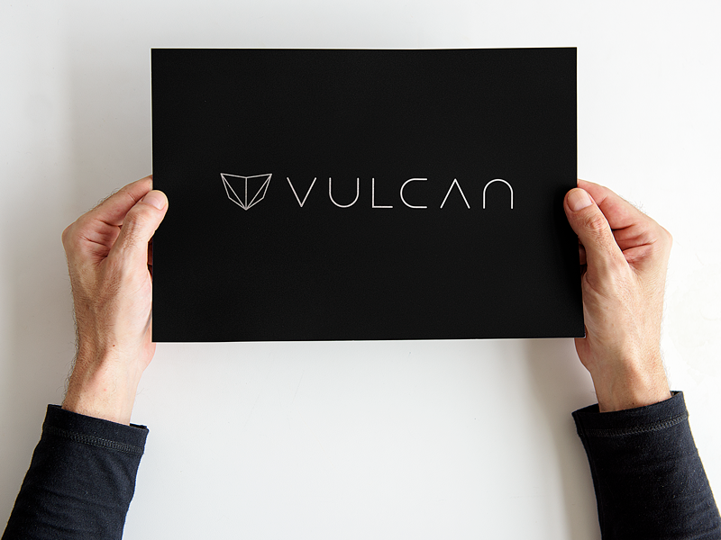 Vulcan mockup paper black