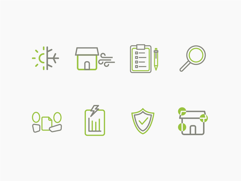 Homeworks Energy Icon Set 2 energy icons icon code webdesign web graphicdesign logomark brandidentity branding logo