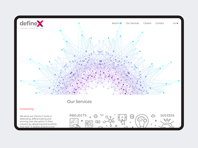 defineX website