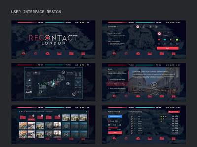 Recontact London User Interface Design