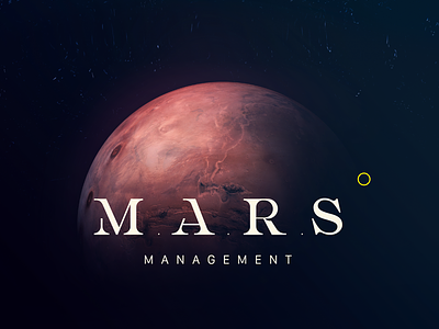Mars Management Logo branding design logo logotype tolga tasci typography vector