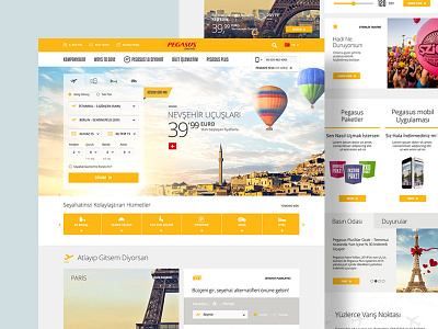 flypgs.com Redesign flypgs pegasus ui ux webdesing website