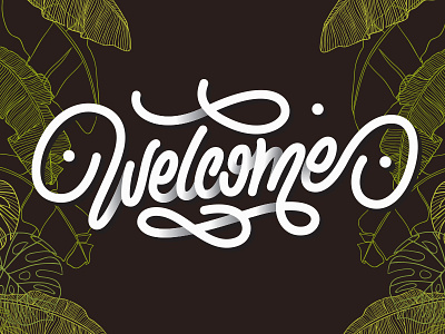 welcome illustration landing design landing page logo tolga tasci typography vector welcome welcome page welcome screen welcome shot