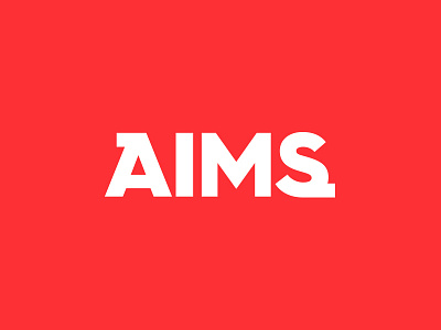 AIMS Logo branding design illustration logo tolga tasci typography vector