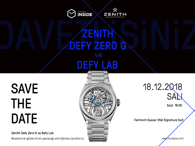 Save the date branding design horoboxinside horology horoloji illustration landing page logo savethedate tolga tasci typography ui ux vector webdesing website zenith