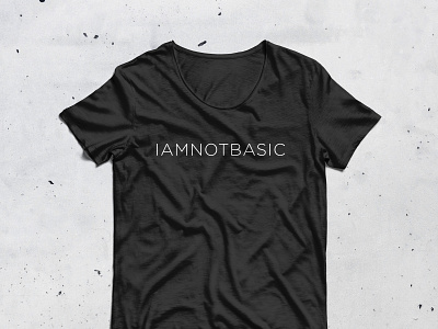 IAMNOTBASIC Logo Redesign branding iamnotbasic logo design logotype t shirt tolga tasci