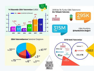 Galata Business Angels Infographic design illustration infographic infographics infography tolga tasci typography