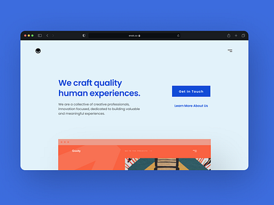 Agency Landing Page agency graphic design landing page minimal simple ui