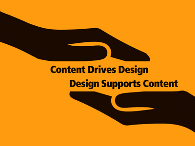 Content & Design - A Symbiotic Relationship design thoughts