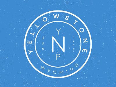 Yelllowstone National Park Badge yellowstone