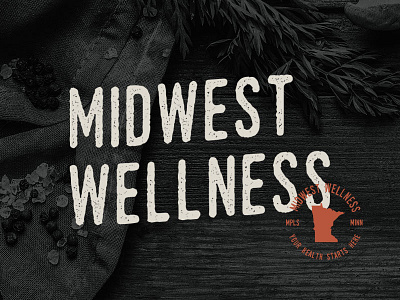 Midwest Wellness branding health logo